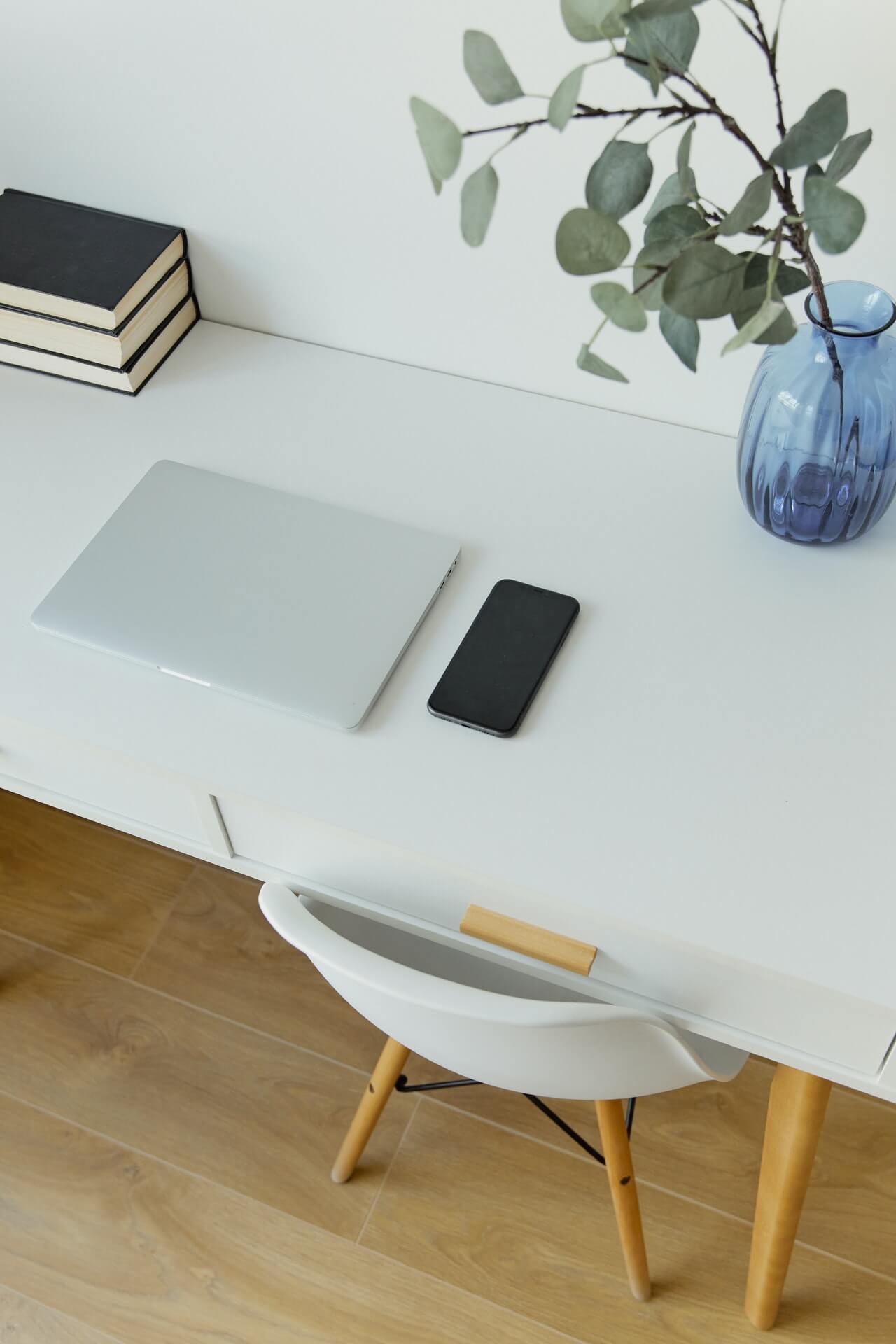 Table with laptop
